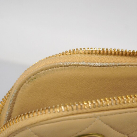 Chanel Matelasse Chain Shoulder Bag, Lambskin, Beige, Women's - Picture 7 of 15